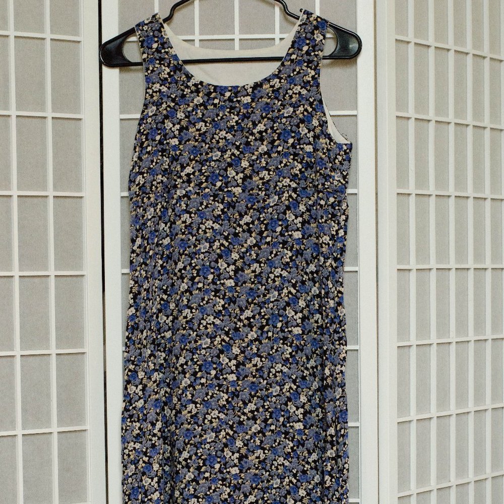 Handmade Vintage 1990s Floral Dress